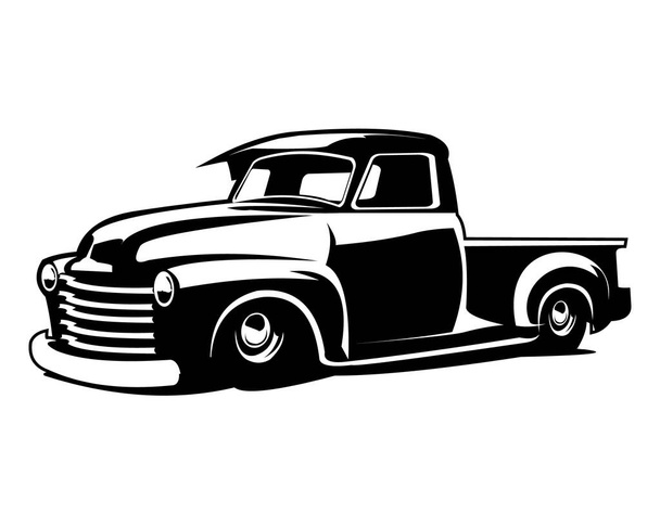 isolated vector illustration of american truck 3100. best for trucking industry. available in eps 10. - Vektor, Bild