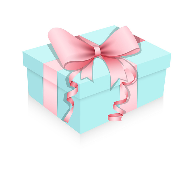 Birthday Gift Box Vector Illustration - Вектор,изображение