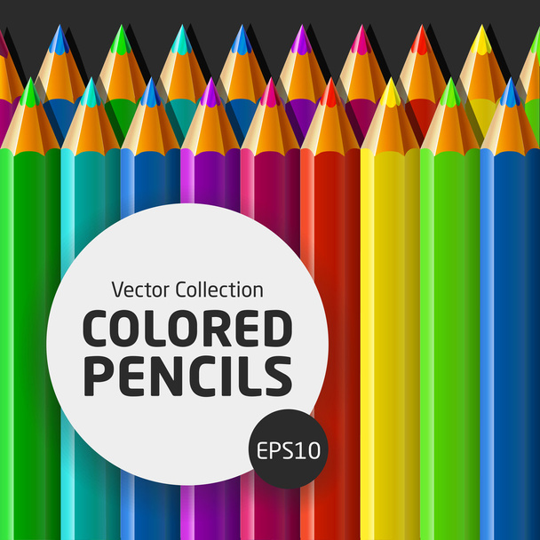 Lápis coloridosSet
 - Vetor, Imagem