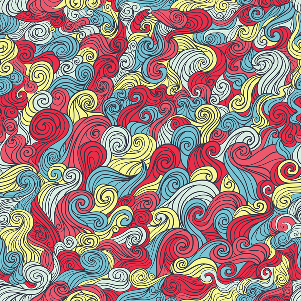 Abstract seamless wavy pattern - ベクター画像