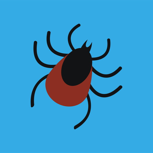 spider icon. flat illustration. vector symbol. - Vector, Imagen