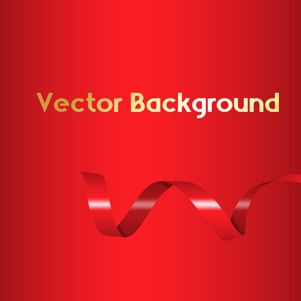 Holiday Ribbon Background - Vector, Image