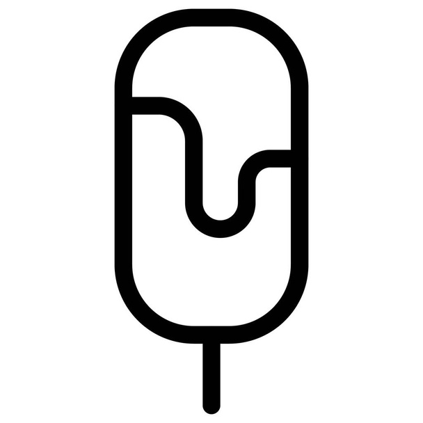 Delicious frozen ice lolly on stick - Вектор,изображение