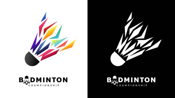 Ikona Shuttlecock wektor symbolu, Nowoczesny design i piękne kolory izolowane na białym tle, ilustracja Vector EPS 10, może być używany do Badminton Championship Logo - Wektor, obraz