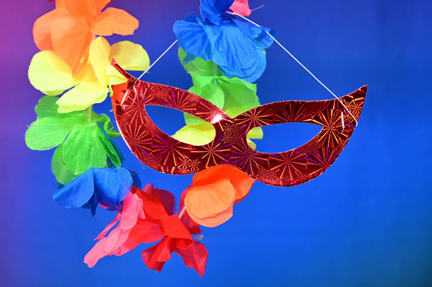carnival costume mask brazilian carnival party, joy fun revelry - Foto, Imagem