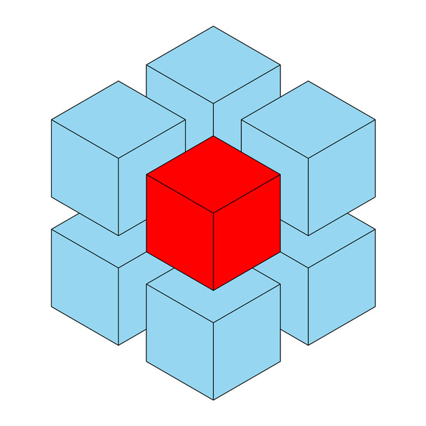 Cubo único
 - Vetor, Imagem