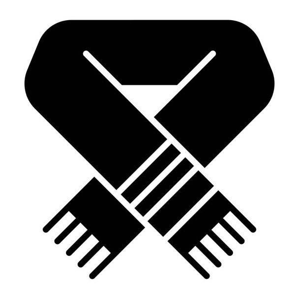 Muffler vector icon of neck accessory - Вектор,изображение
