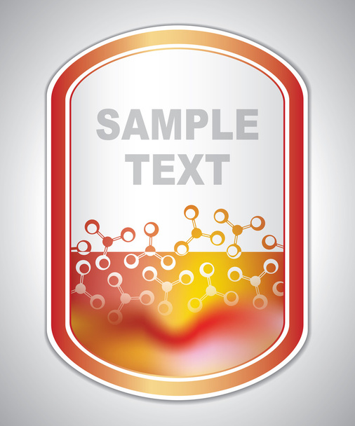 marking label - laboratory sticker - abstract background - Vector, Image