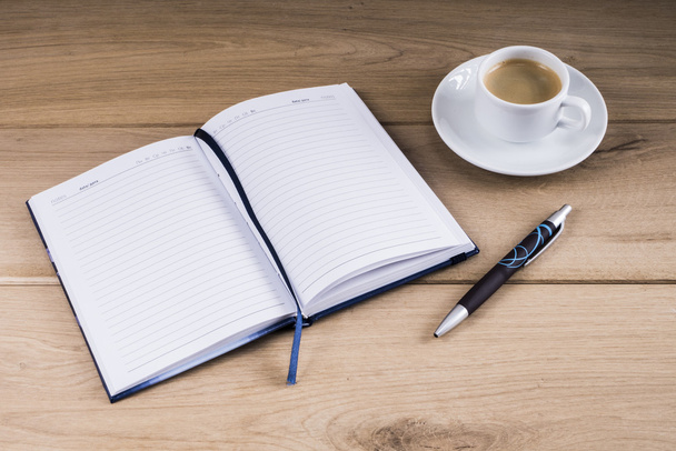 kávé- és notebook - Fotó, kép