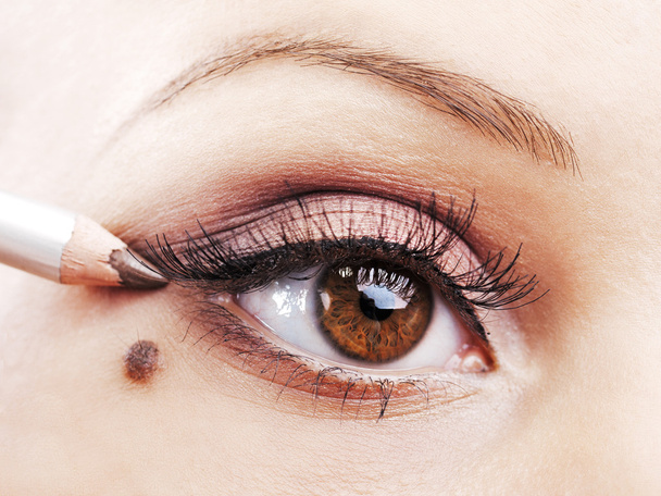 Close up of woman eye - Foto, imagen