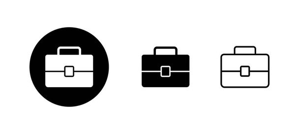 Ensemble d'icônes de mallette. signe et symbole de valise. symbole de bagage. - Vecteur, image