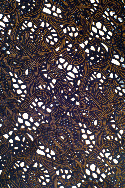 Leder mit geprägtem Muster. Textur - Foto, Bild