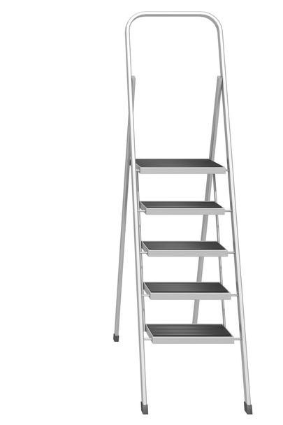 beyaz izole bir merdiven - Fotoğraf, Görsel