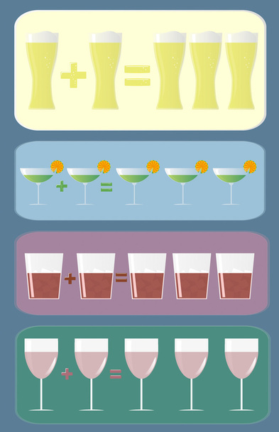Cocktail korting - Vector, afbeelding