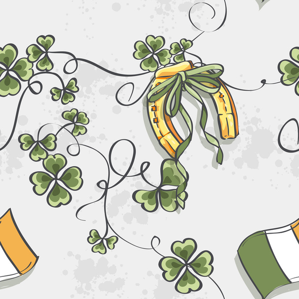Seamless texture for St. Patrick's Day - Вектор, зображення