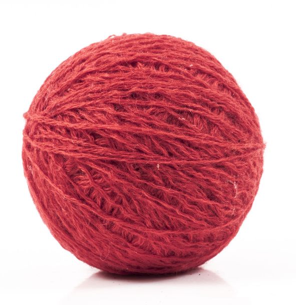 Palla di lana rossa
 - Foto, immagini