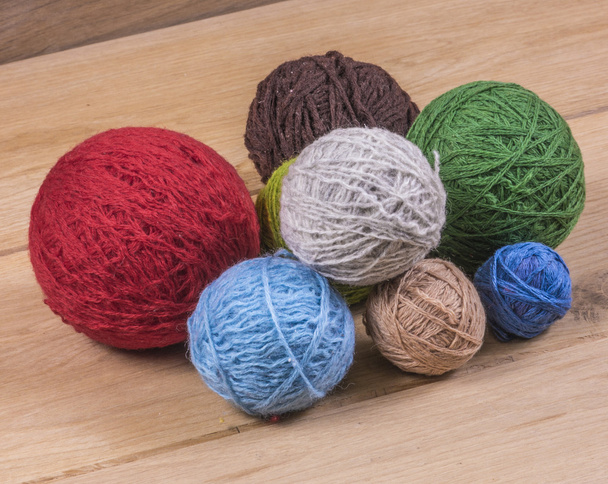 bolas de lã
 - Foto, Imagem