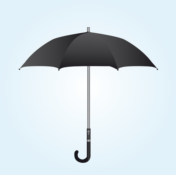 Чёрный зонтик
 - Вектор,изображение