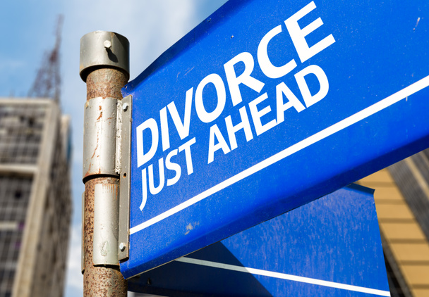 Divorce Juste devant signe
 - Photo, image