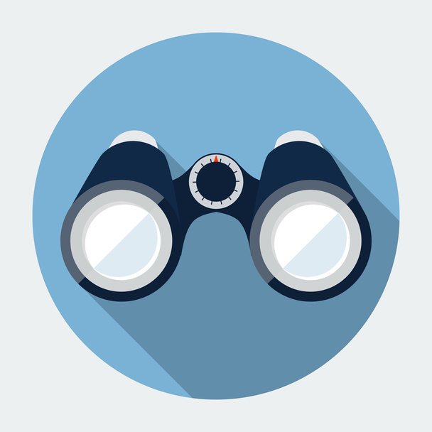 Vector binoculars icon - Vector, imagen