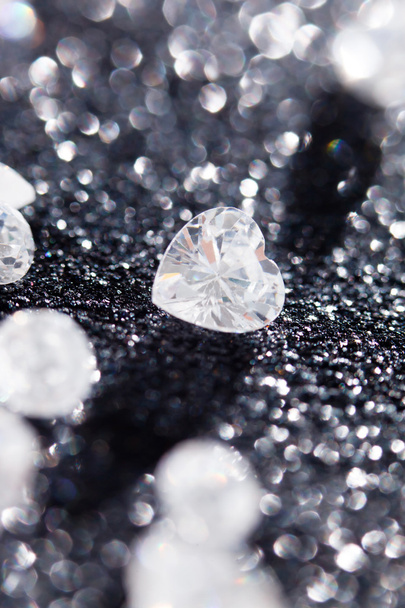 Diamonds on black background - Fotografie, Obrázek