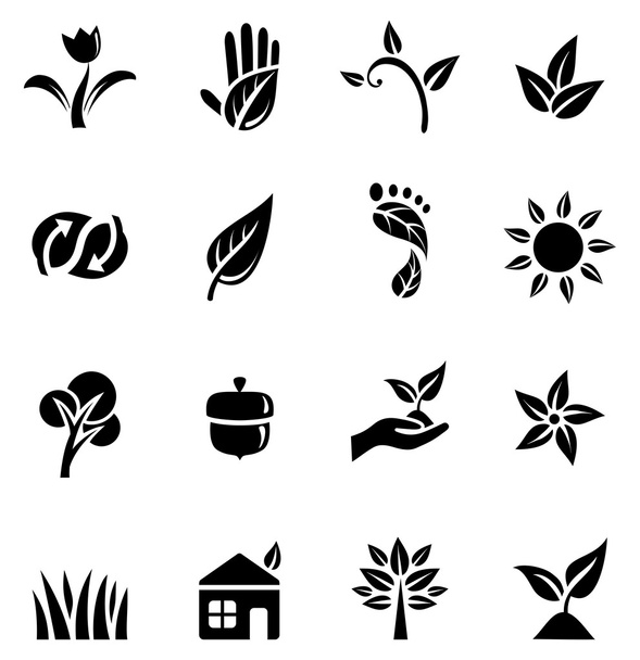 екологічні іконки
 - Вектор, зображення