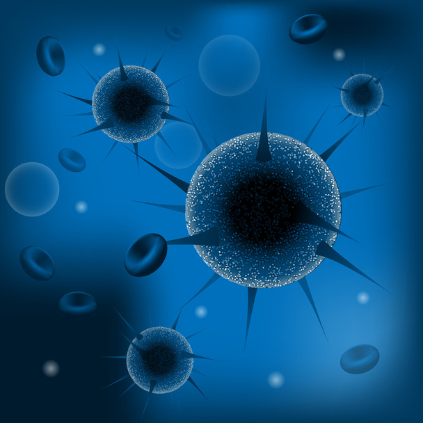 Ilustração do vírus
 - Vetor, Imagem