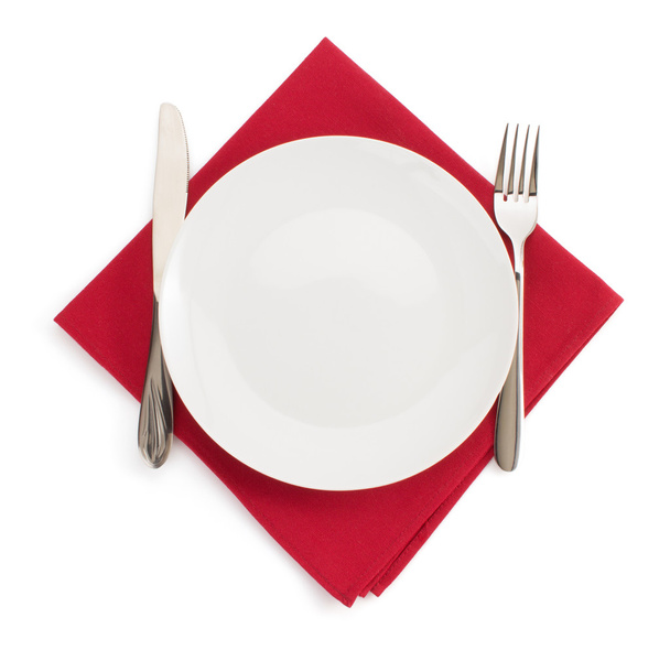 Kitchen utensils on napkin - Photo, Image