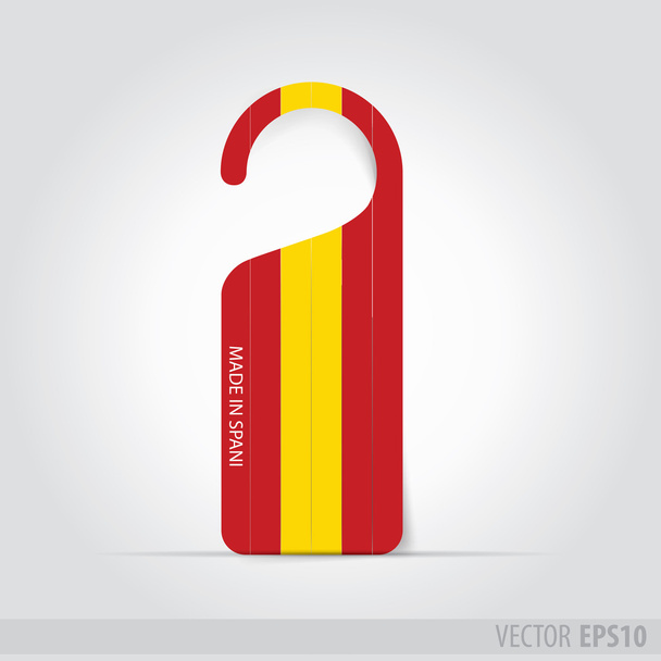 Fabricado en España etiqueta para puerta
 - Vector, imagen