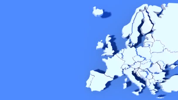 Animation Europe Carte 3D
 - Séquence, vidéo