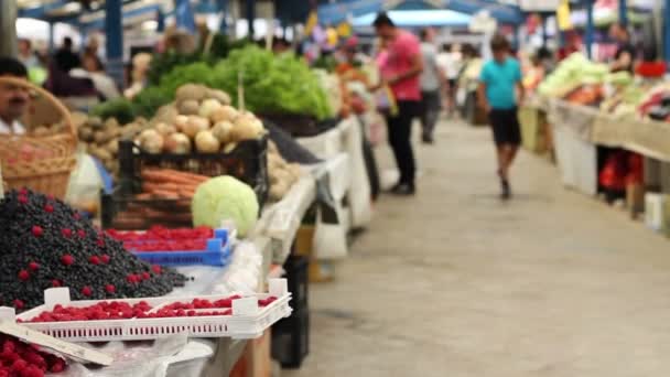 Organic Food Market - Footage, Video