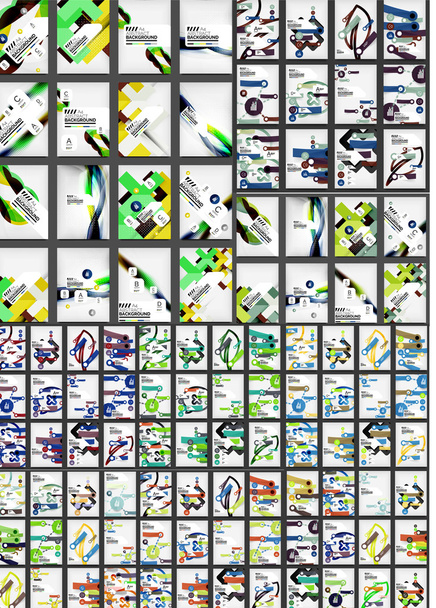 Mega kolekcja 100 środowisk biznesowych firmy - Wektor, obraz