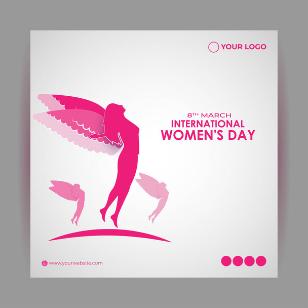 Візуальне зображення Міжнародного жіночого дня 8 березня - Вектор, зображення
