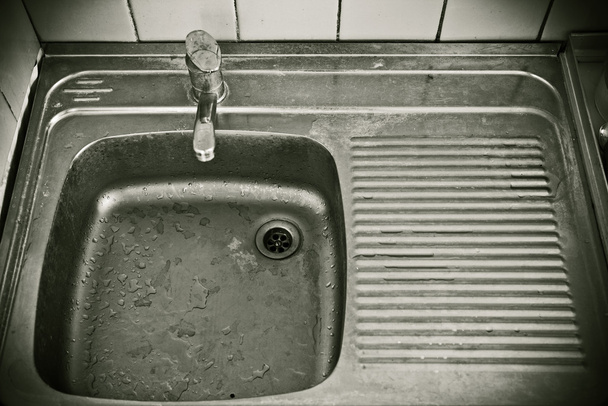 Sink in the kitchen of economy class - Photo, Image