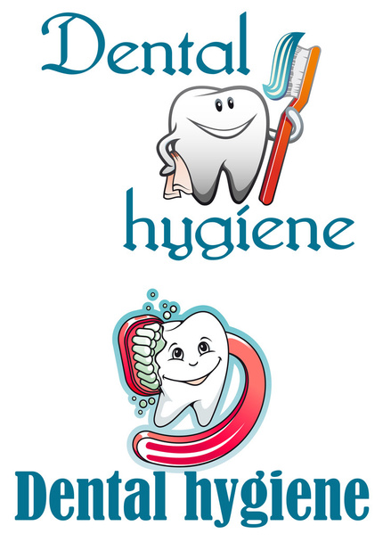 Logo e mascotte per l'igiene dentale
 - Vettoriali, immagini