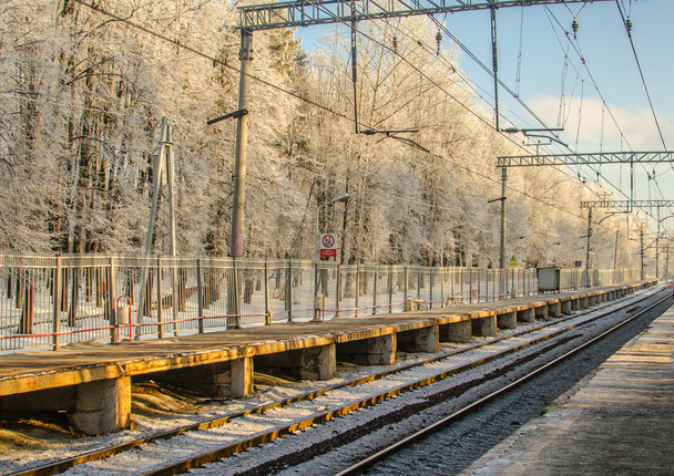 gare en hiver - Photo, image