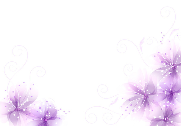vector background with flowers - Vector, imagen