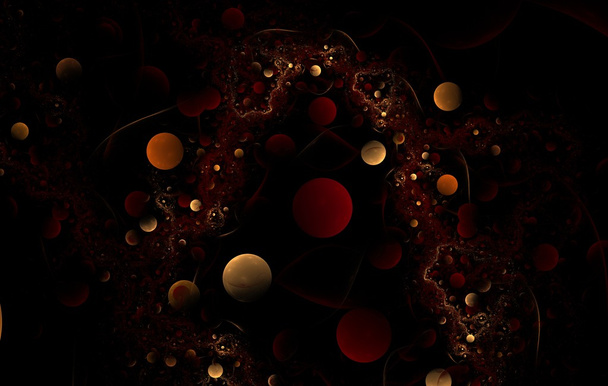 fractal laranja
 - Foto, Imagem