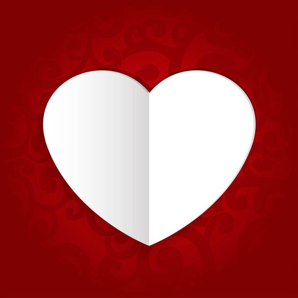 Valentin-nap autók absztrakt háttér, s a szív alakú - Vektor, kép