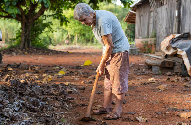 lifestyle of a grandmother on the farm - Foto, Imagen