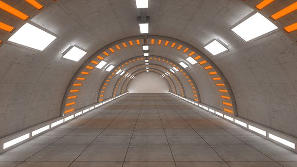 Interior futurista 3d
 - Foto, Imagen