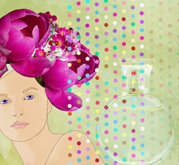 Perfume and beautiful woman - Valokuva, kuva