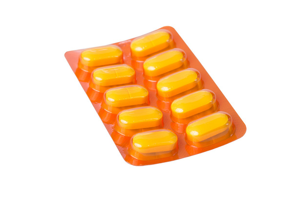 pillole di medicina isolate su sfondo bianco
 - Foto, immagini