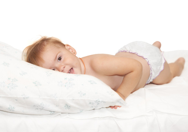 The baby on a bed - Fotografie, Obrázek