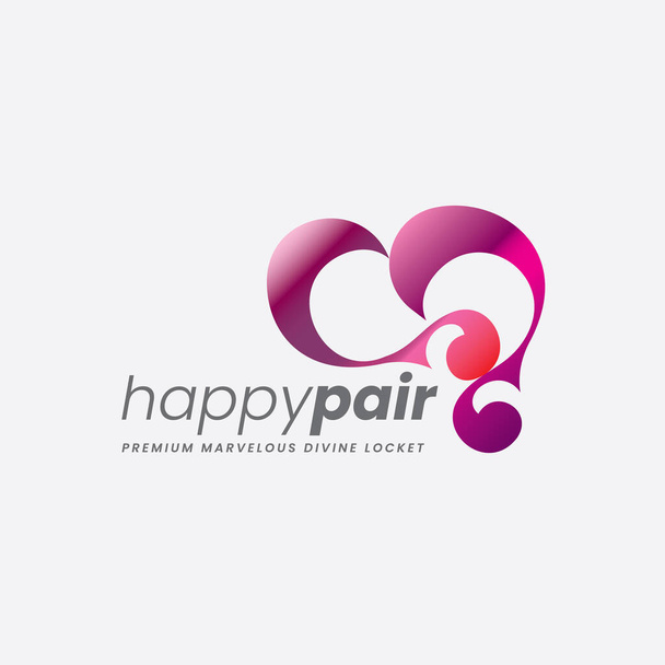Logo is carrying here for happy lovely couples model, Jewelry ornaments collection and also overall for healthy heart foundation.  - Vektor, Bild