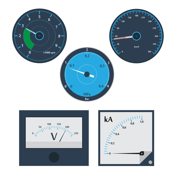 Vector circular Meters - Vector, Image