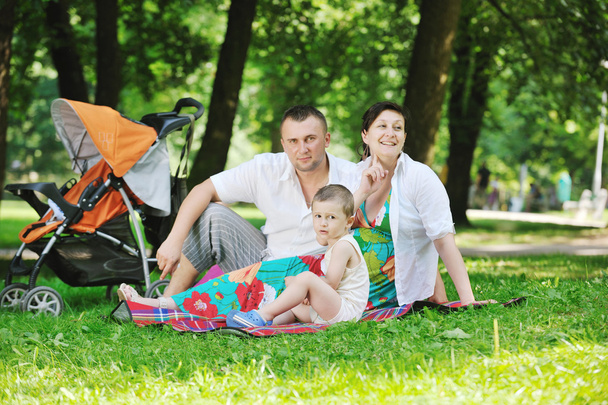 Family at park relaxing and have fun - Fotó, kép