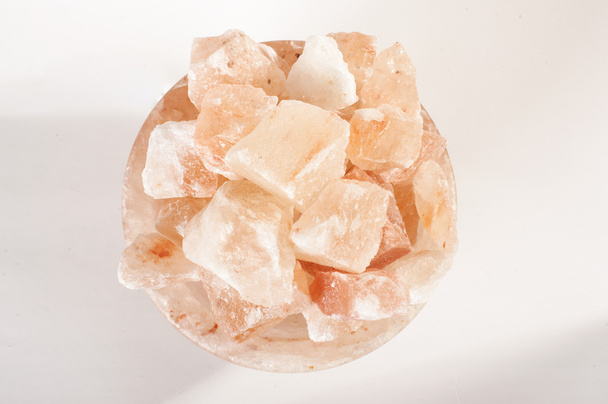 Гімалайський сіль лампа кристалів вид зверху - Фото, зображення
