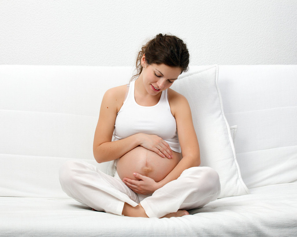 Young pregnant woman - Foto, Imagen