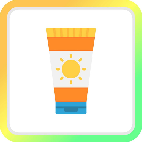 Sunscreen Creative Icons Desig - Wektor, obraz
